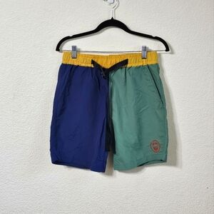 Spitfire Shorts Mens S Big Head Blue Green & Yellow w Built In Adjustable Belt